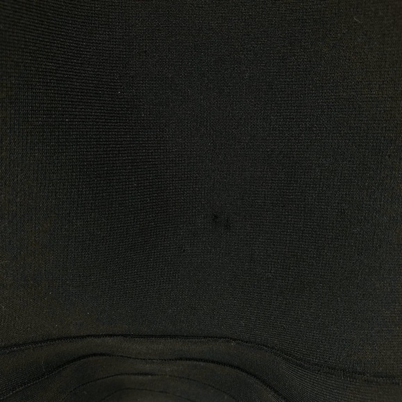 Aqua Strapless Bodycon Ruffle Black Dress Sz M - Picture 5 of 5